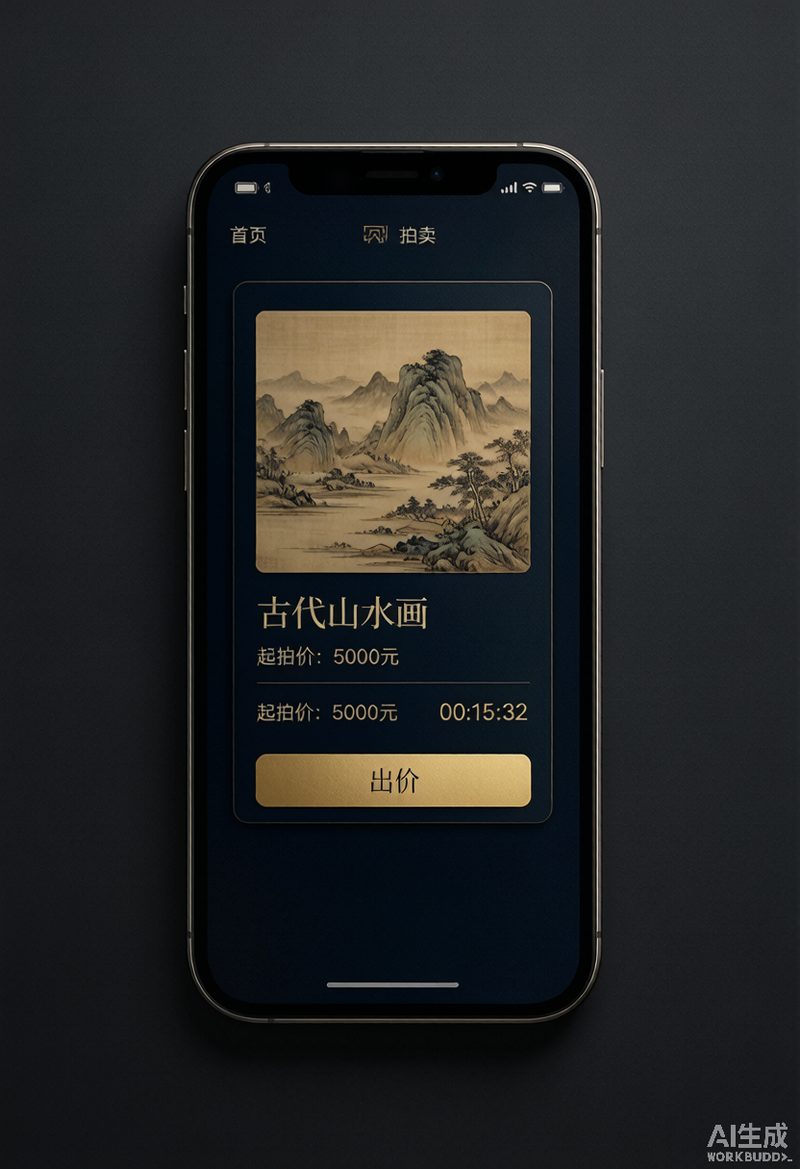 灵润物语拍卖APP界面示例